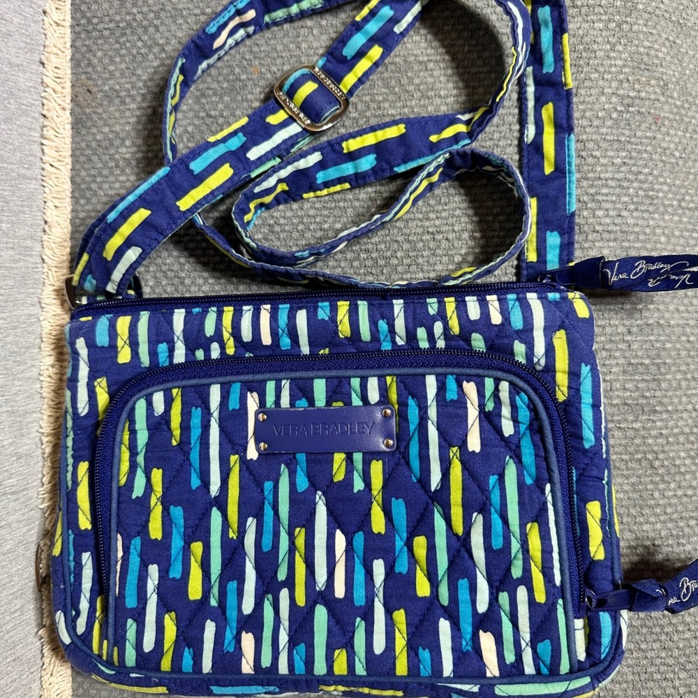 Vera Bradley Retired Katarina Crossbody Bag quilted Cotton Adjustable Strap